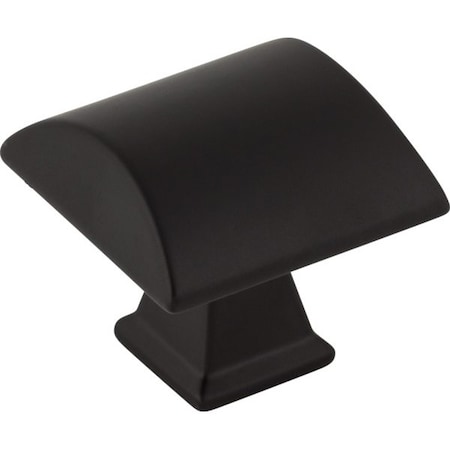 Jeffrey Alexander 1-1/4" Overall Length Matte Black Roman Cabinet Knob 944MB